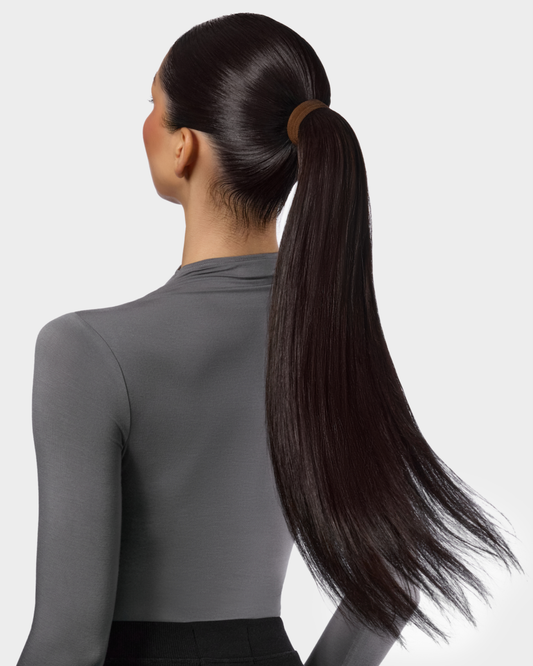 Silky Chocolate Ponytail Extension