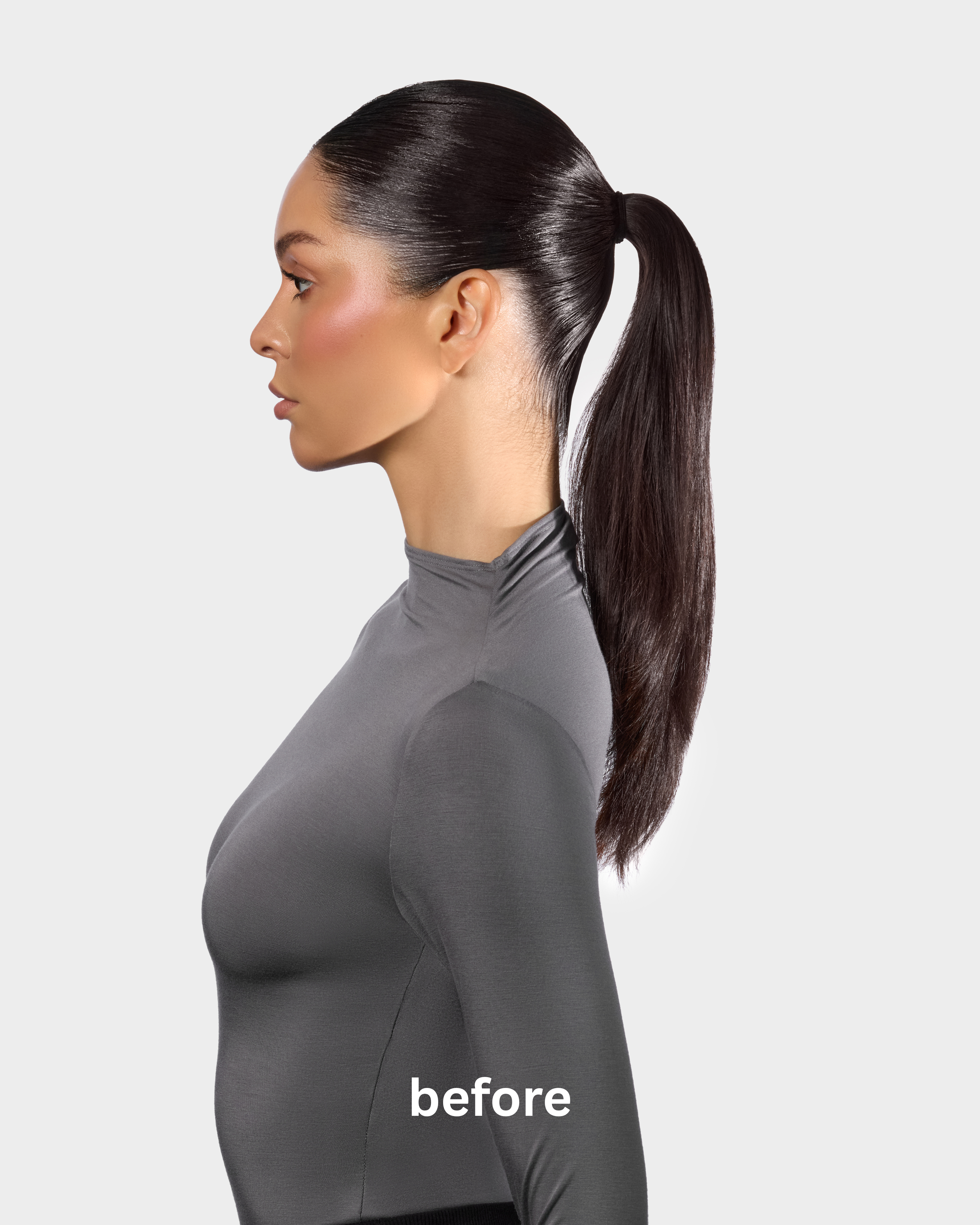 Silky Chocolate Ponytail Extension