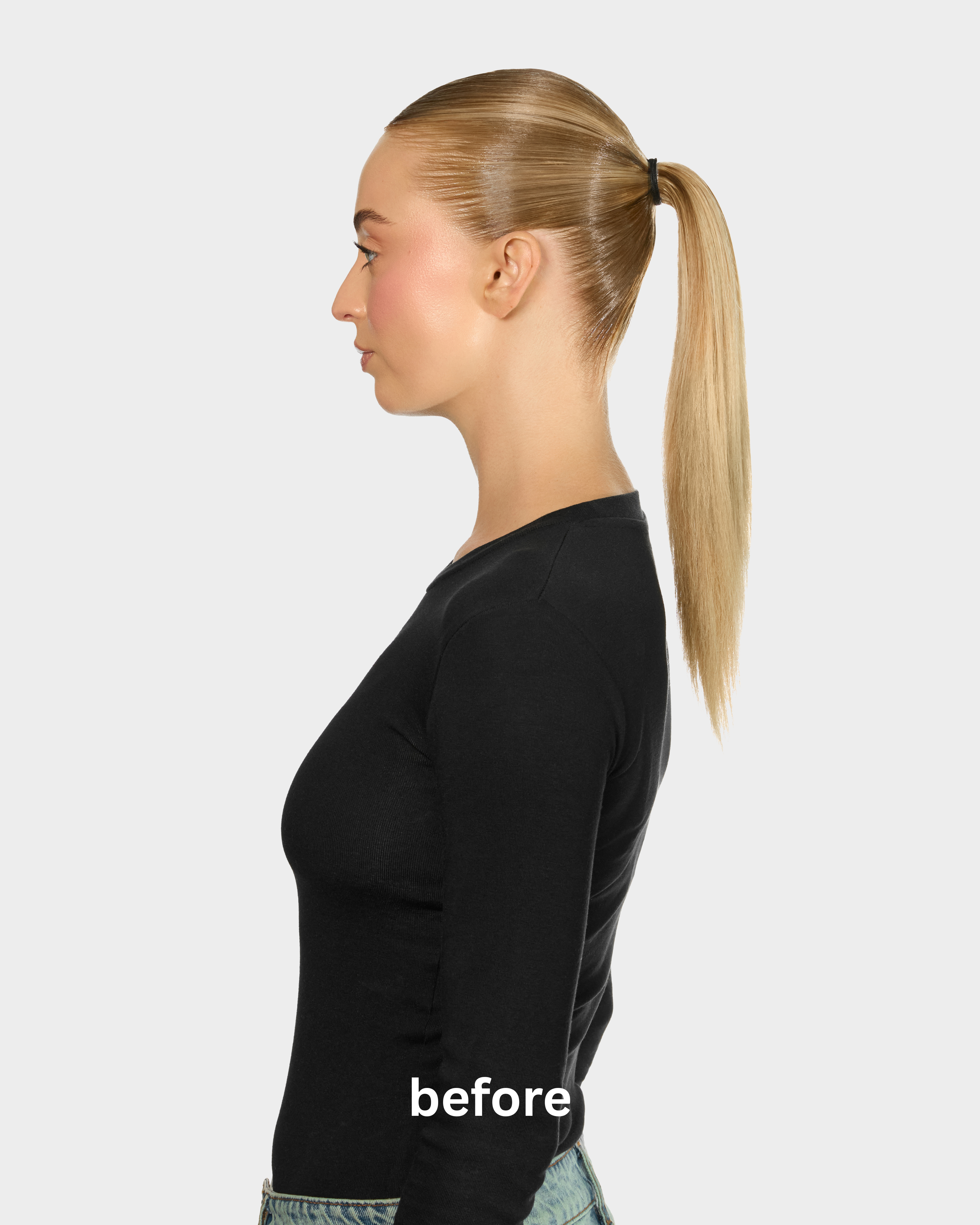 Champagne Creme Ponytail Extension