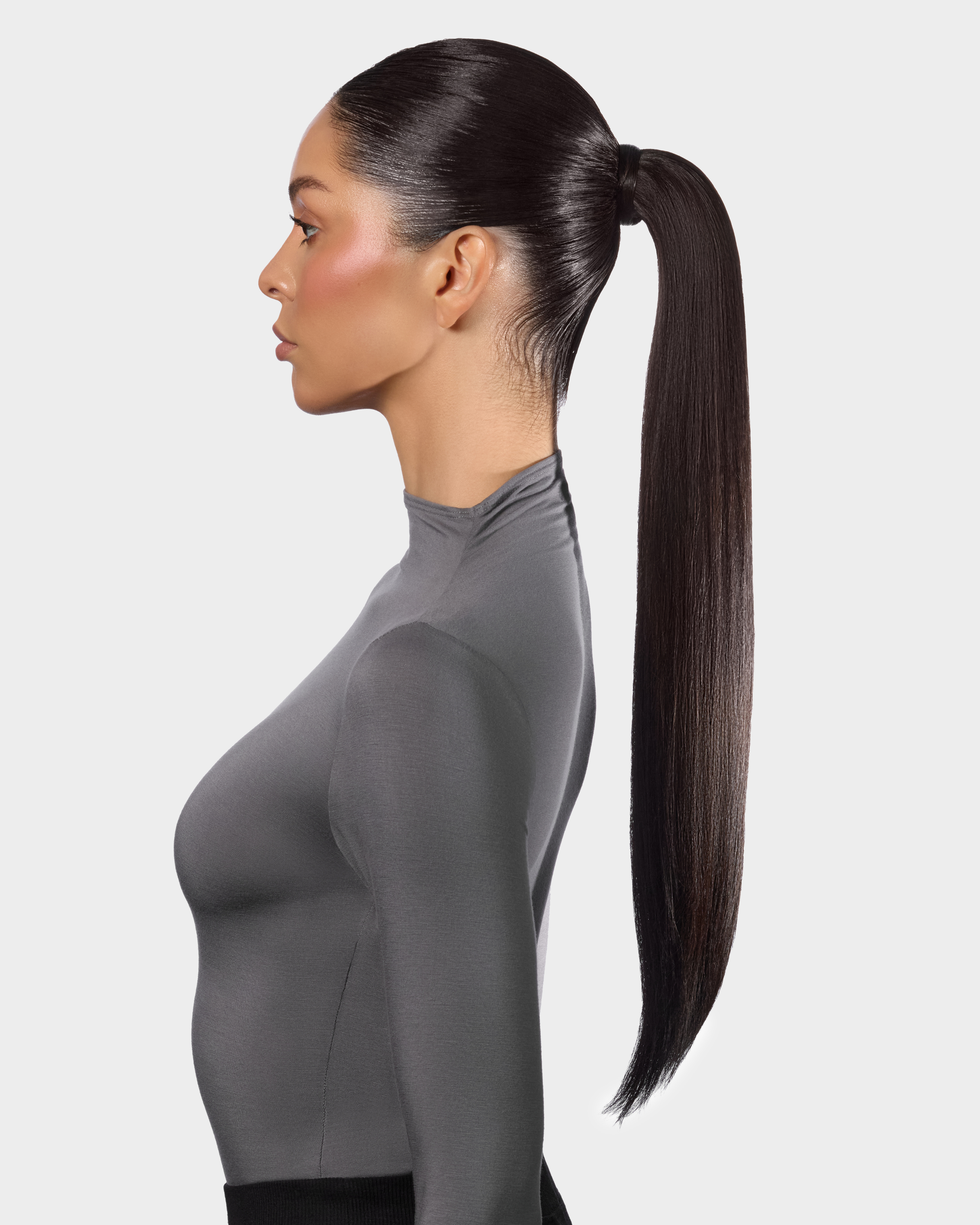 Silky Chocolate Ponytail Extension