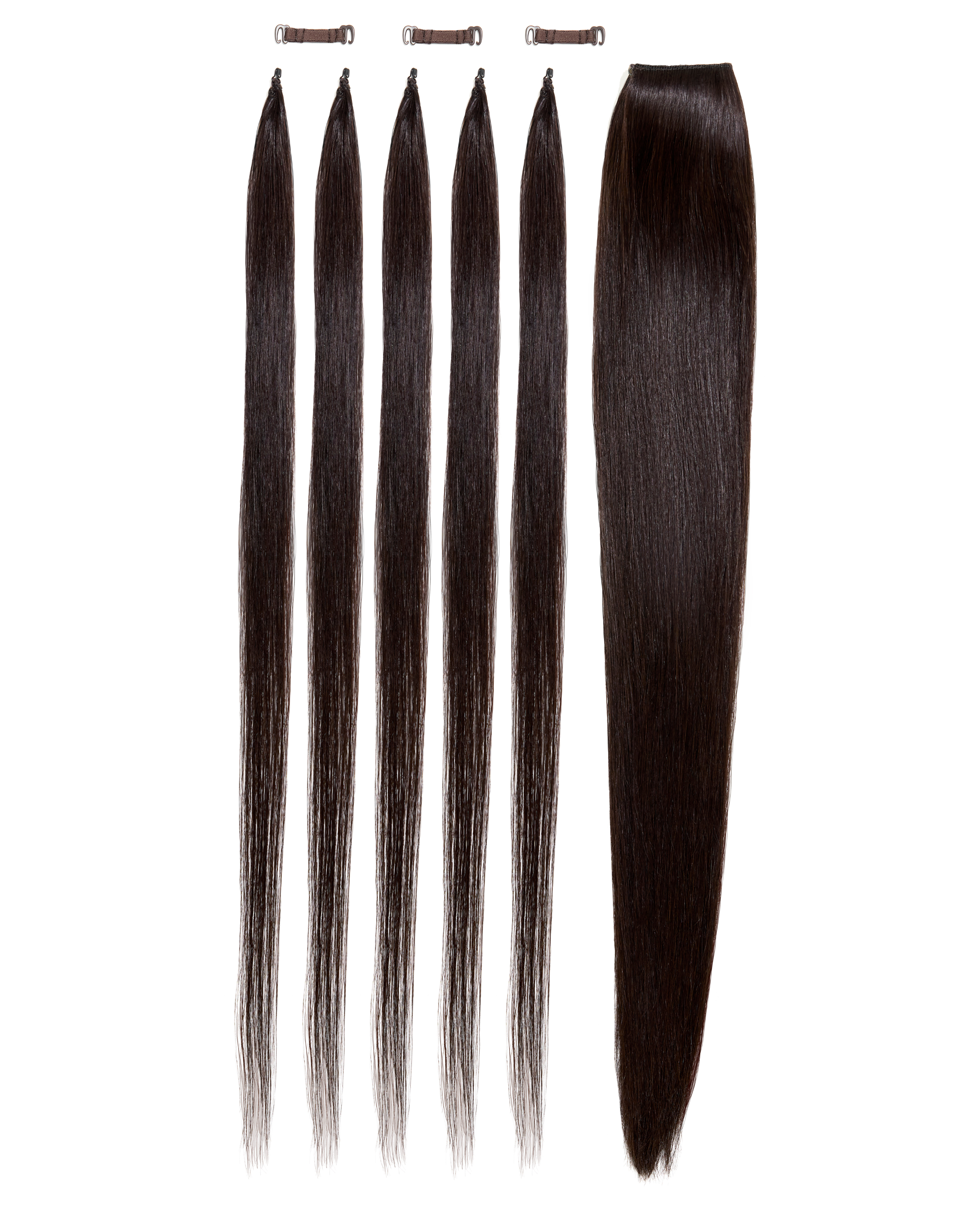 Silky Chocolate Ponytail Extension